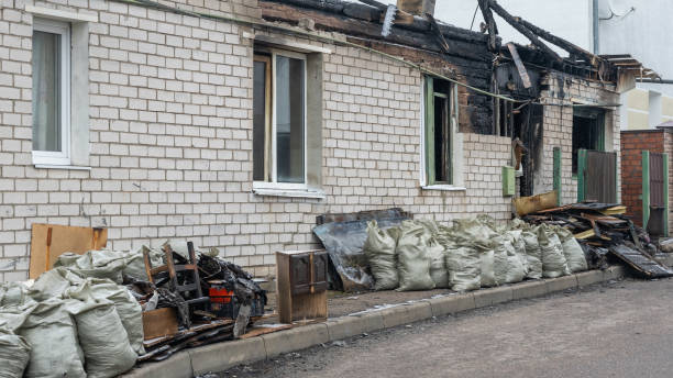 Professional Fire Damage Removal technician working in Clayton, OH